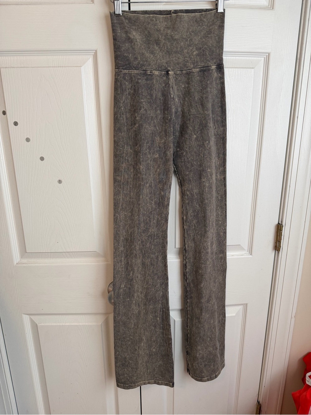 T Party Women's Size S Gray Wide leg Over Mineral Wash Yoga Pants Made in USA